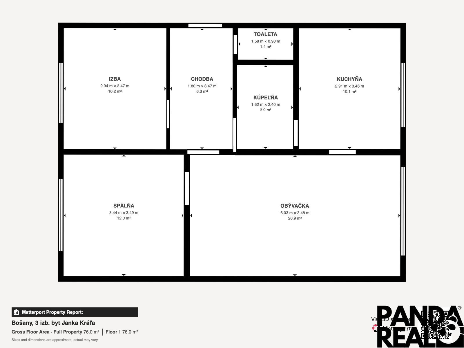 Bo any 3 izb byt Janka Kr a - Floor 1.JPG